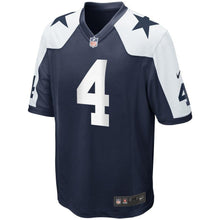 Load image into Gallery viewer, Dak Prescott Dallas Cowboys Nike Alternate Game Jersey - Navy