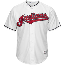Load image into Gallery viewer, Trevor Bauer Cleveland Indians Majestic Official Cool Base Player Jersey - White
