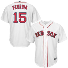 Load image into Gallery viewer, Dustin Pedroia Boston Red Sox Majestic Cool Base Player Jersey - White