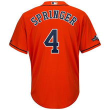 Load image into Gallery viewer, George Springer Houston Astros Majestic 2019 Postseason Official Cool Base Player Jersey - Orange