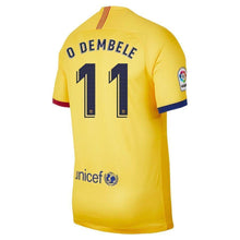 Load image into Gallery viewer, Ousmane Dembélé Barcelona 2019/20 Away Stadium Player Jersey – Yellow