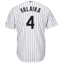 Load image into Gallery viewer, Pat Valaika Colorado Rockies Majestic Home Cool Base Player Jersey - White