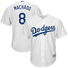Load image into Gallery viewer, Manny Machado Los Angeles Dodgers Majestic Home Official Cool Base Jersey - White