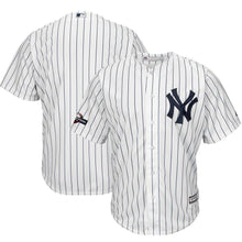 Load image into Gallery viewer, New York Yankees Majestic 2019 Postseason Official Cool Base Team Jersey - White/Navy