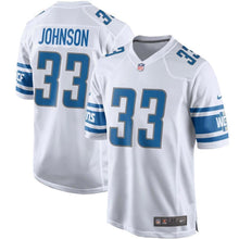 Load image into Gallery viewer, Kerryon Johnson Detroit Lions Nike Game Jersey - White