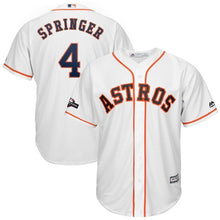 Load image into Gallery viewer, George Springer Houston Astros Majestic 2019 Postseason Official Cool Base Player Jersey - White