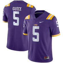 Load image into Gallery viewer, Derrius Guice LSU Tigers Nike Game Jersey - Purple