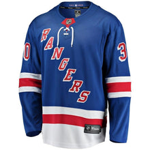 Load image into Gallery viewer, Henrik Lundqvist New York Rangers Fanatics Branded Breakaway Player Jersey - Royal