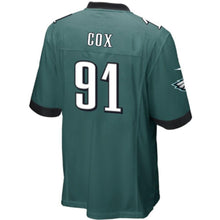 Load image into Gallery viewer, Fletcher Cox Philadelphia Eagles Nike Team Game Jersey - Midnight Green
