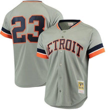Load image into Gallery viewer, Kirk Gibson Detroit Tigers Mitchell &amp; Ness Fashion Cooperstown Collection Mesh Batting Practice Jersey - Gray
