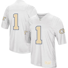 Load image into Gallery viewer, Georgia Tech Yellow Jackets Colosseum Football Jersey - White