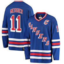 Load image into Gallery viewer, Mark Messier New York Rangers Fanatics Branded Premier Breakaway Retired Player Jersey - Blue