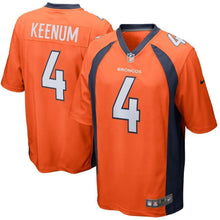 Load image into Gallery viewer, Case Keenum Denver Broncos Nike Game Jersey - Orange