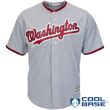 Load image into Gallery viewer, Washington Nationals Majestic Official Cool Base Team Jersey - Gray