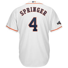 Load image into Gallery viewer, George Springer Houston Astros Majestic 2019 Postseason Official Cool Base Player Jersey - White