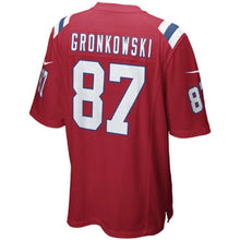 Load image into Gallery viewer, Rob Gronkowski New England Patriots Nike Alternate Game Jersey - Red