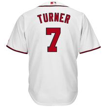 Load image into Gallery viewer, Trea Turner Washington Nationals Majestic Home Cool Base Player Jersey - White