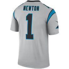 Load image into Gallery viewer, Cam Newton Carolina Panthers Nike Inverted Legend Jersey - Silver