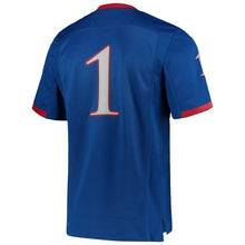 Load image into Gallery viewer, Kansas Jayhawks adidas Team Premier Football Jersey - Royal