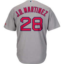 Load image into Gallery viewer, J.D. Martinez Boston Red Sox Majestic Road Official Cool Base Player Jersey - Gray