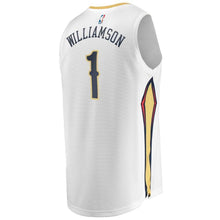 Load image into Gallery viewer, Zion Williamson New Orleans Pelicans Fanatics Branded 2019 NBA Draft First Round Pick Fast Break Jersey White - Association Edition