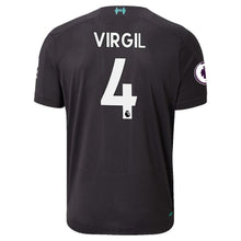 Load image into Gallery viewer, Virgil Van Dijk Liverpool New Balance 2019/20 Third Player Jersey - Black