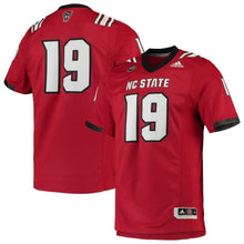 Load image into Gallery viewer, NC State Wolfpack adidas Team Premier Football Jersey - Red