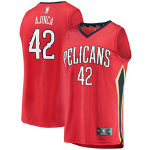 Load image into Gallery viewer, Alexis Ajinca New Orleans Pelicans Fanatics Branded Fast Break Player Jersey Red - Statement Edition