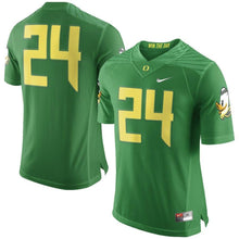 Load image into Gallery viewer, Oregon Ducks Nike #24 Limited Football Jersey - Apple Green