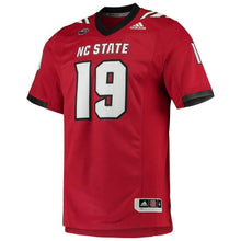 Load image into Gallery viewer, NC State Wolfpack adidas Team Premier Football Jersey - Red