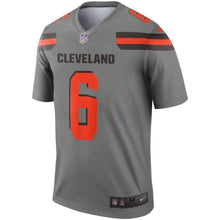 Load image into Gallery viewer, Baker Mayfield Cleveland Browns Nike Inverted Legend Jersey - Gray