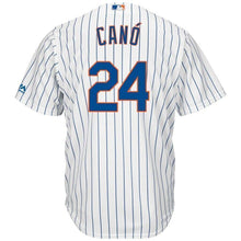 Load image into Gallery viewer, Robinson Cano New York Mets Majestic Home Cool Base Player Jersey – White/Royal