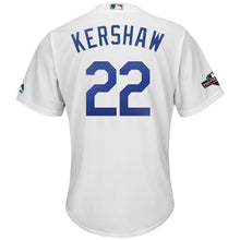 Load image into Gallery viewer, Clayton Kershaw Los Angeles Dodgers Majestic 2019 Postseason Home Official Cool Base Player Jersey - White