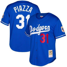 Load image into Gallery viewer, Mike Piazza Los Angeles Dodgers Mitchell &amp; Ness Cooperstown Collection Mesh Batting Practice Jersey - Royal