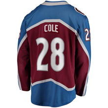 Load image into Gallery viewer, Ian Cole Colorado Avalanche Fanatics Branded Home Breakaway Player Jersey - Maroon