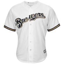 Load image into Gallery viewer, Eric Thames Milwaukee Brewers Majestic Cool Base Jersey - White