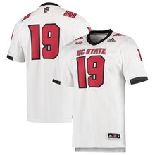 Load image into Gallery viewer, NC State Wolfpack adidas Team Premier Football Jersey - White