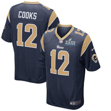 Load image into Gallery viewer, Brandin Cooks Los Angeles Rams Nike Super Bowl LIII Bound Game Jersey - Navy
