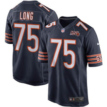 Load image into Gallery viewer, Kyle Long Chicago Bears Nike 100th Season Game Jersey - Navy