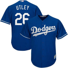 Load image into Gallery viewer, Chase Utley Los Angeles Dodgers Majestic Official Cool Base Player Jersey - Royal