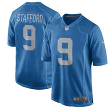 Load image into Gallery viewer, Matthew Stafford Detroit Lions Nike Throwback Game Jersey - Blue