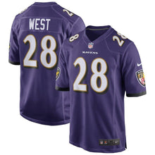 Load image into Gallery viewer, Terrance West Baltimore Ravens Nike Game Jersey - Purple