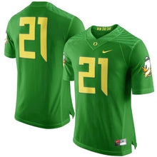Load image into Gallery viewer, Oregon Ducks Nike #21 Limited Football Jersey - Apple Green