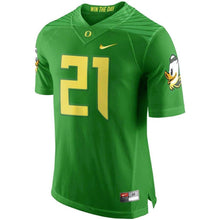 Load image into Gallery viewer, Oregon Ducks Nike #21 Limited Football Jersey - Apple Green