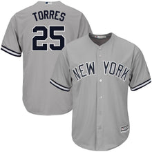 Load image into Gallery viewer, Gleyber Torres New York Yankees Majestic Official Cool Base Player Jersey - Gray
