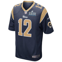 Load image into Gallery viewer, Brandin Cooks Los Angeles Rams Nike Super Bowl LIII Bound Game Jersey - Navy