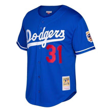 Load image into Gallery viewer, Mike Piazza Los Angeles Dodgers Mitchell &amp; Ness Cooperstown Collection Mesh Batting Practice Jersey - Royal