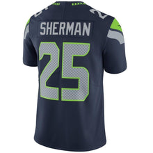Load image into Gallery viewer, Richard Sherman Seattle Seahawks Nike Vapor Untouchable Limited Player Jersey - College Navy