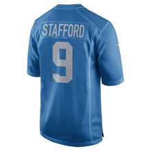 Load image into Gallery viewer, Matthew Stafford Detroit Lions Nike Throwback Game Jersey - Blue