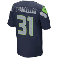 Load image into Gallery viewer, Kam Chancellor Seattle Seahawks Nike Elite Jersey - College Navy